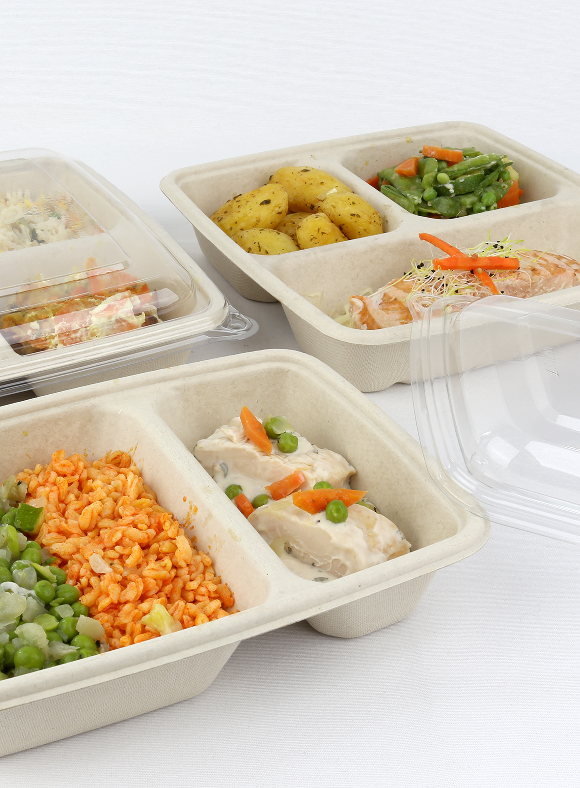 Eco friendly compartment containers - Sabert